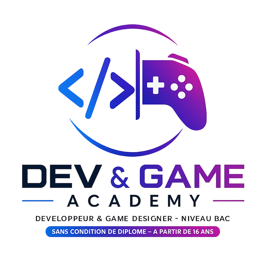 Logo – Formation développeur et game designer accessible sans diplôme dès 16 ans