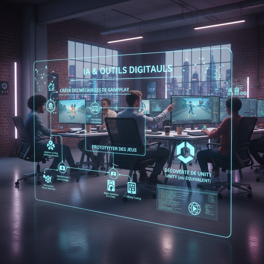 Des jeunes de 16 à 25 ans, des personnes en situation de handicap et des adultes en reconversion se forment à l’intelligence artificielle et à l’automatisation des tâches.
