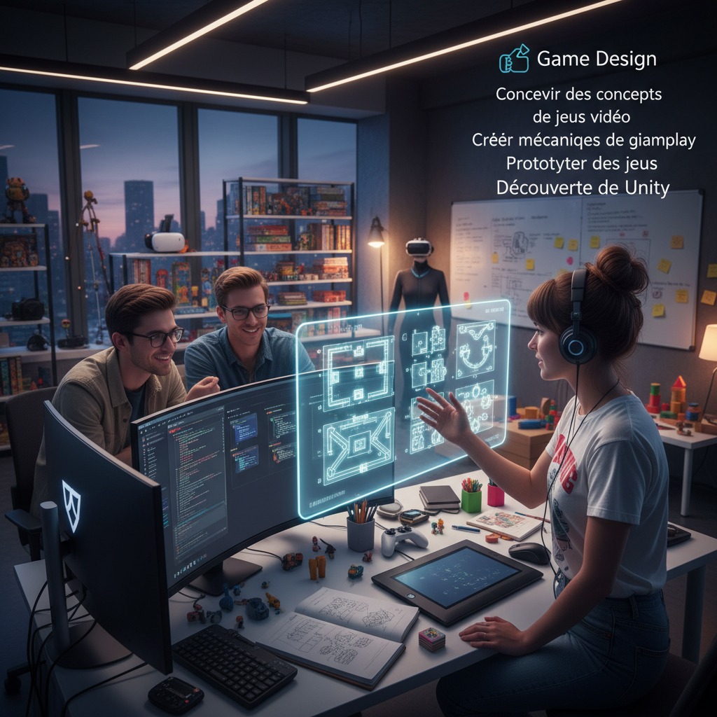 Game designer en train de travailler